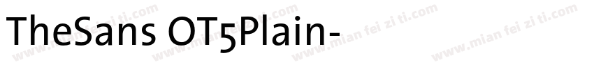 TheSans OT5Plain字体转换